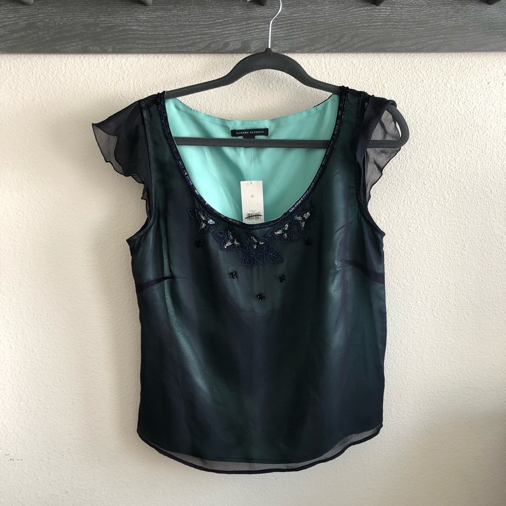 NWT Banana Republic silk tank Medium